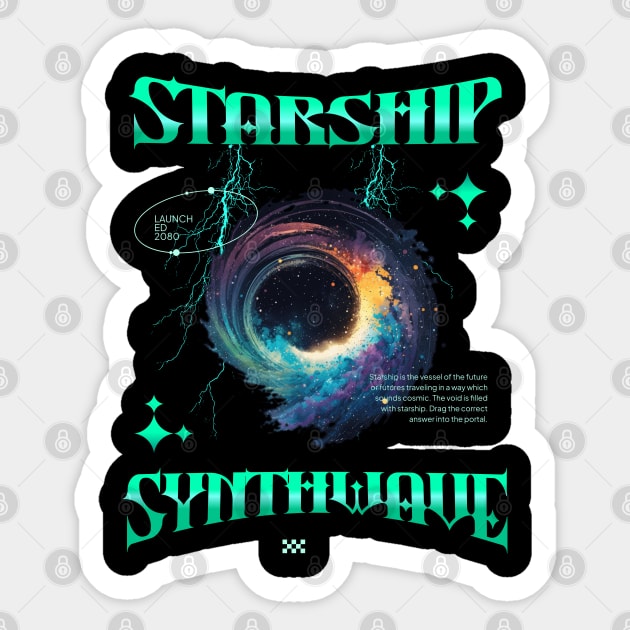 Star Ship Sticker by TEENIE DESIGN